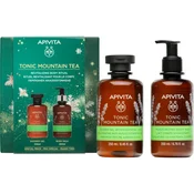 Apivita Tonic Mountain Tea Revitalizing Body Ritual božični darilni set za obnovo kože