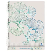 BLOK KOLEGIJ A4 KARO  70L GREENLINE GINKGO HERLITZ 50033485