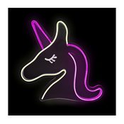 2Kids Toys - LED Neonska stenska dekoracija LED/USB samorog