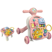 Glazbena igračka na kotačima 3 u 1 Chipolino - Medo, ružičasti