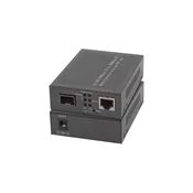 EFB Elektronik EL029 omrežni medijski pretvornik, 1000 Mbit/s, Multi-mode/Single-mode, črn