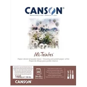 Rayher. Skicirka Canson Mi-Teintes 24x32 cm, 160 g beli toni, 20 listna