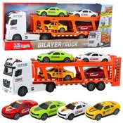 shumee Lora Truck Vleka Set 4 Avtomobili Odpiranje Vrata Luči Zvoki