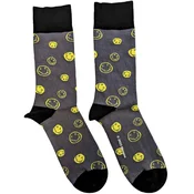 Nirvana Mixed Happy Faces Charcoal Grey 36-40 Nogavice
