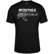 011Shop Muška majica kratkih rukava Pozitiva, Crna