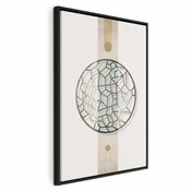 Slika - Circle with Artistic Details (1-part) - Abstract Shape 60x90