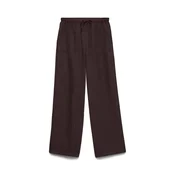 VERO MODA Hlače VMMelaney temno rjava