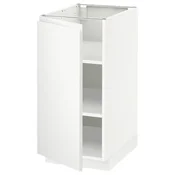 METOD Podni element s policama, bela/Voxtorp matirano bela, 40x60 cm