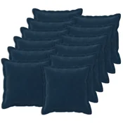 Vidaxl Prevleka za blazino 12 kos HOUTEN Modra 45 x 45 cm Mikrofibra