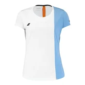 Dekliška brezrokavna majica Babolat Play Cap Sleeve Top Girl White/Blithe Blue Hthr 10 - 12 let