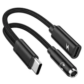 INF Bluetrum AB136D USB-C 3.5mm adapter z 24bit/48kHz DAC, 60W, (5000276553)