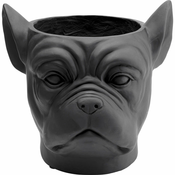 Meblo Trade Vaza Bulldog Black 33x34,5x37,5h cm