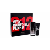 Carolina Herrera 212 VIP Men Black darovni set parfemska voda 100 ml + gel za tuširanje 100 ml za muškarce