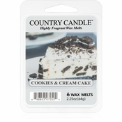 Country Candle Cookies & Cream Cake vosak za aroma lampu 64 g