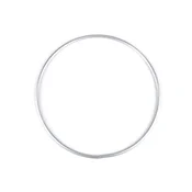 Kovinski obroč/ročaj za torbo O20 cm iz lahkega aluminija - srebrn