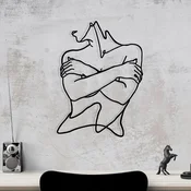 Wallity Zidna dekoracija Felicidad, 40x54cm, Crna