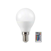 LED RGB prigušiva sijalica P45 E14/4,8W/230V 3000K + daljinski upravljac