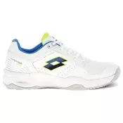 Moška obutev za tenis Lotto Mirage 600 V Clay All White/Dodgers Blue/Acacia Green EUR 42,5