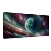5-delna slika galaksija in planet - 200x100