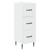 Vidaxl Predalna omara Bela 33 x 34,5 x 89,5 cm Inženirski les