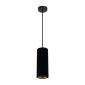 Luster na sajli AVALO 1xE27/60W/230V crna