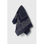 Pamucni šal Polo Ralph Lauren boja: tamno plava, s uzorkom, 712942382