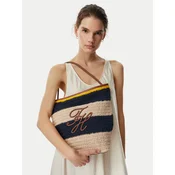 Tommy Hilfiger Ročna torba Th Nautical Bucket Crochet Str AW0AW18814 Pisana