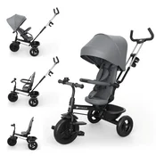 Kinderkraft Tricikel Aston 2 Plus, siv