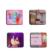 Podmetaci za caše anime game Doki Doki Literature Club, 4 komada, Višebojni
