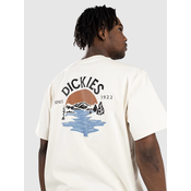 Pamučna majica Dickies BEACH TEE SS za muškarce, boja: bež, s tiskom, DK0A4YRD