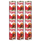 TOMI Vlažna hrana za pse u konzervi, Govedina, 1200g, 12kom