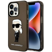 Karl Lagerfeld iPhone 14 Pro 6,1 black hardcase Ikonik Karl Lagerfeld (KLHCP14LHNIKTCK)