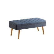 Hanah Home Trpezarijska klupa Vina 1048 110x50x40cm Bež-Tamnoplava