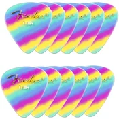 Fender 351 Shape Premium Picks Thin Rainbow 12 Pack