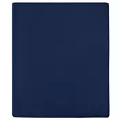 Plahta s gumicom od žerseja modra 180x200 cm pamucna