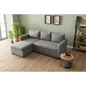 ATELIER DEL SOFA Ugaona sofa-krevet Kado Light Grey