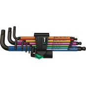 Wera 950/9 Hex-Plus multicolour 1 set imbus kljuceva, metricki, BlackLaser, 9 komada ( WERA 022089 )