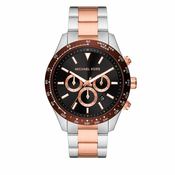 Ročna ura Michael Kors Layton Chronograph MK8913 Silver/Rose Gold/Brown