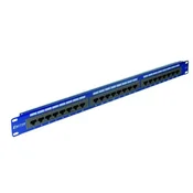 slomart EMITERNET DCN/PPFA-951K-248-C6 19 patch panel, 24x RJ45 UTP Cat.6 (1U), modra