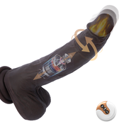 Paloqueth Realistic Thrusting & Rotating Dildo Vibrator with Suction Cup 8.5 Brown
