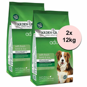 ARDEN GRANGE Adult rich in fresh lamb & rice 2x12 kg