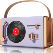 Generic Majhen prenosni retro Bluetooth zvočnik, srčkan retro brezžični zvočnik, (21124618)