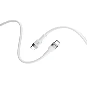 Forever Prilagodljiv podatkovni kabel USB-C/USB-C 2m 100W Bela