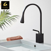 Kranig Kraanwerk Dizajn Mešalna pipa | Kotni padec Black | Visok ali nizek model, (21731831)