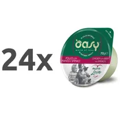 Oasy More Love Adult pišč., gov. in špinača v naravni omaki, lonček - 70 g 24 x 70 g