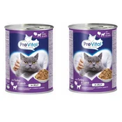 PreVital Prevital puretina-janjetina komadici u želeu za macke 415g x 2kom