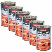 Animonda GranCarno Sensitiv Adult – piščanec in krompir 6x400g