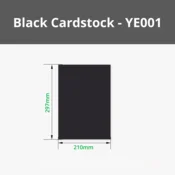 Bambu Lab A4 250 g Cardstock - Black Cardstock