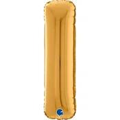 shumee Folija balon črka I, 66 cm, zlat