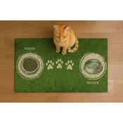 Paws & Whiskers Podloga za hranilice Paspet 1, 40x70 cm, Zelena